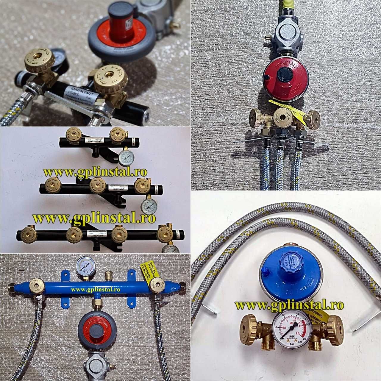 Kit complet GPL 2 sau mai multe butelii de 50 L/80 L centrala/aragaz