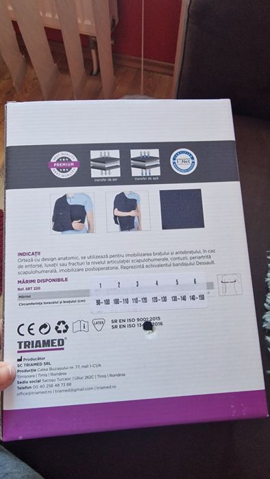 Orteza umar, brat, antebrat drept