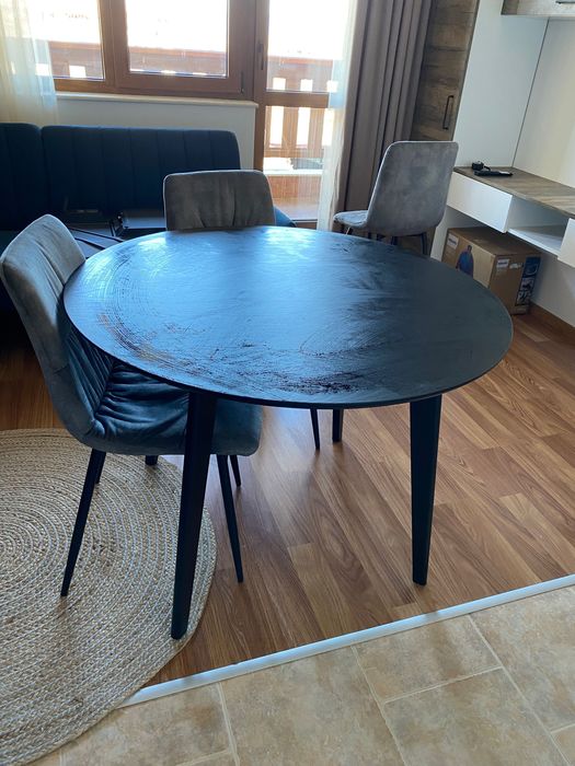 Кухненска маса кръгла