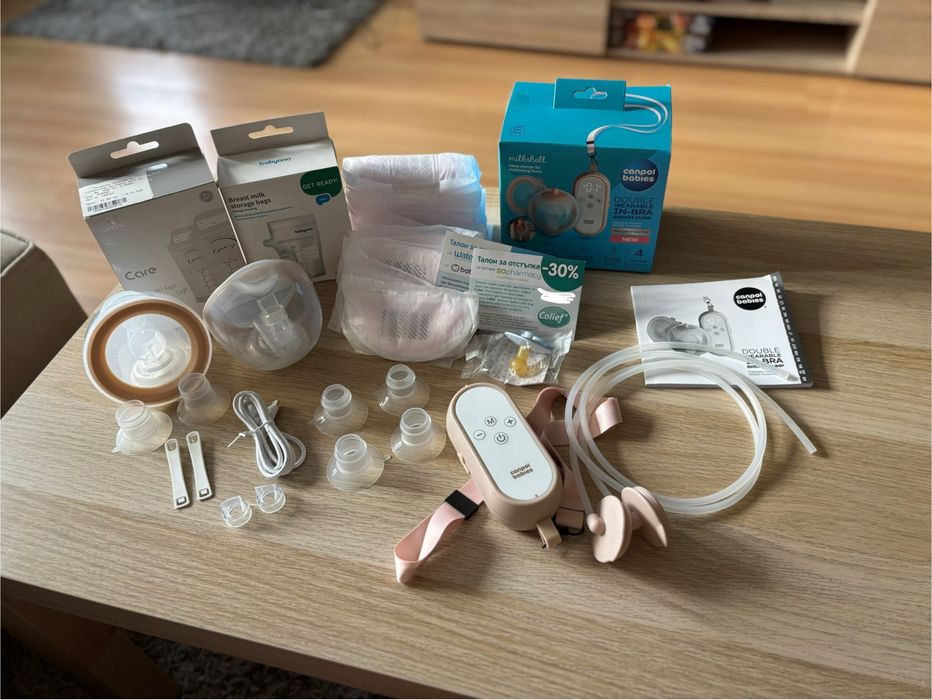 С гаранция! Двойна електрическа помпа за кърма Canool Milkshell