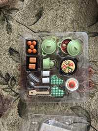 Кукольной набор посуды и еды