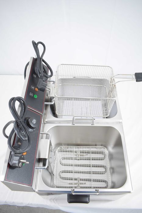 Friteuza electrica 6l+6l cu manere TRANSPORT GRATUIT