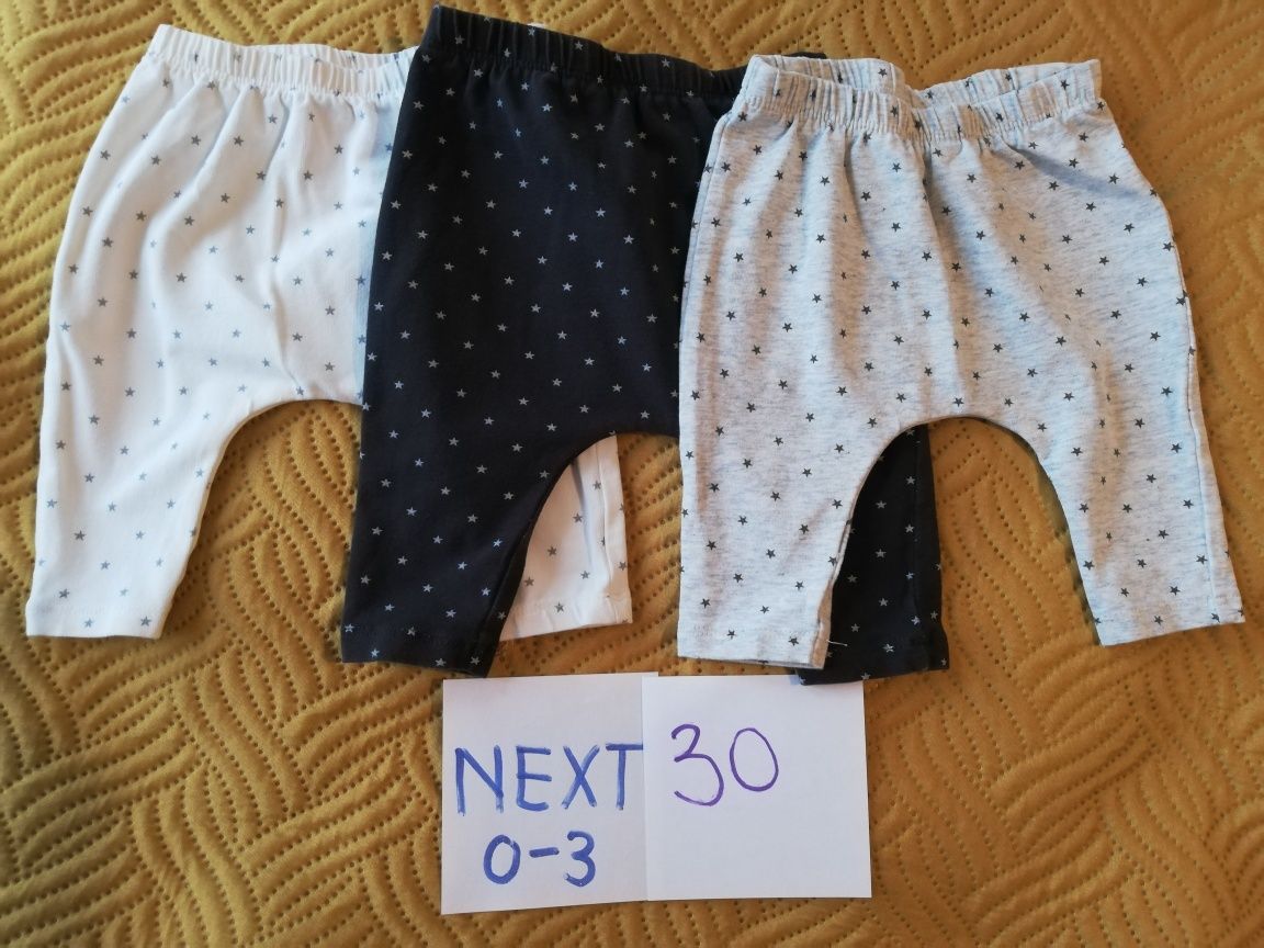 Hăinuțe de vară bebe băiețel Next,Pantaloni, Tricou,salopeta 0-3 luni