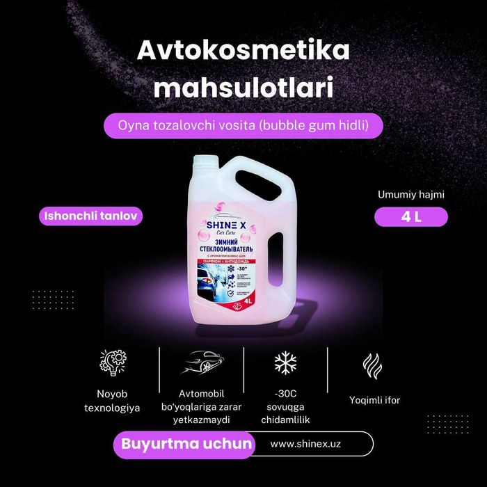 Avtomobil oynasini tozalovchi vosita Shinex 46.000