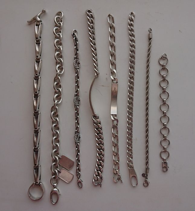 Bijuterii argint bratara lant inel