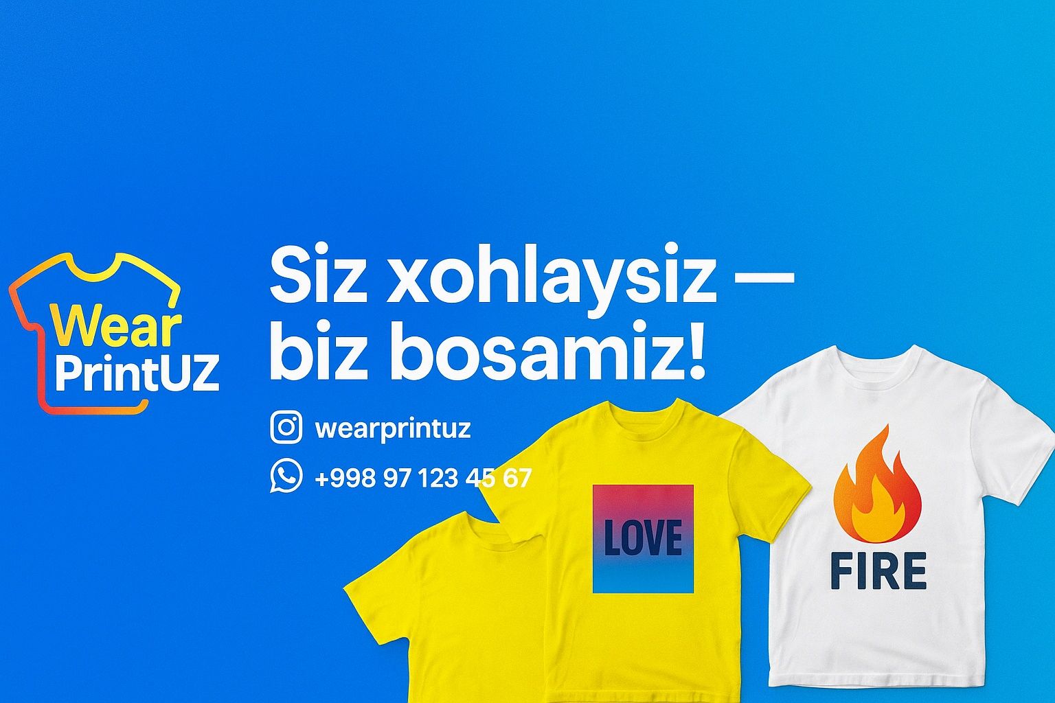 WearPrintUZ – Siz uchun maxsus futbolkalar!