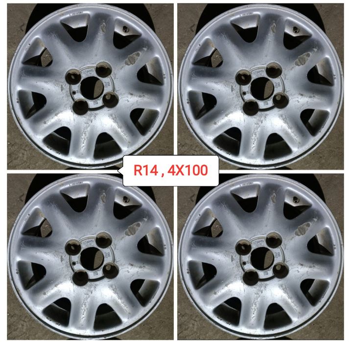 Jante aliaj aluminiu 4X100 PCD 14 și 15 țoli,livrarea avantajoasă !