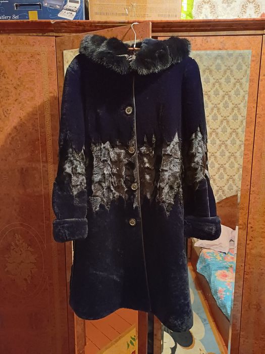 Норковая  и мутон Шуба