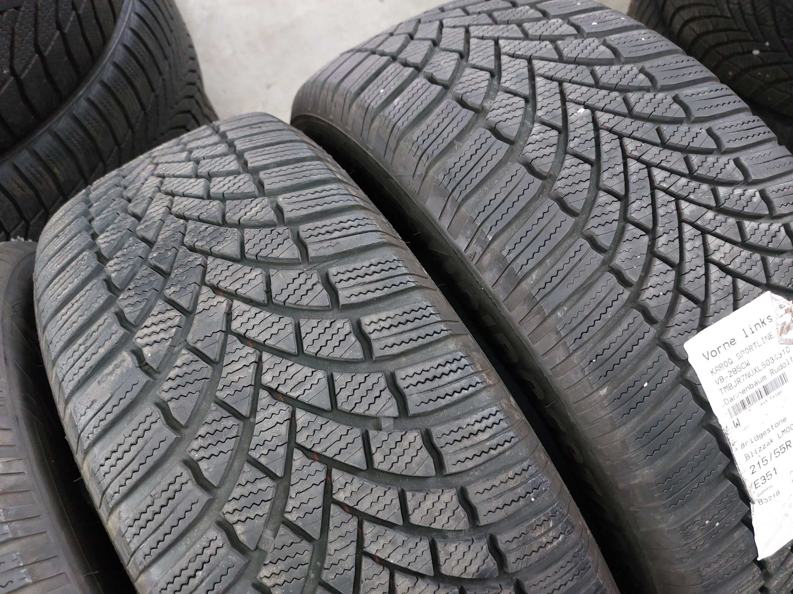 4бр зимни гуми Bridgestone 215 55 17 dot2520