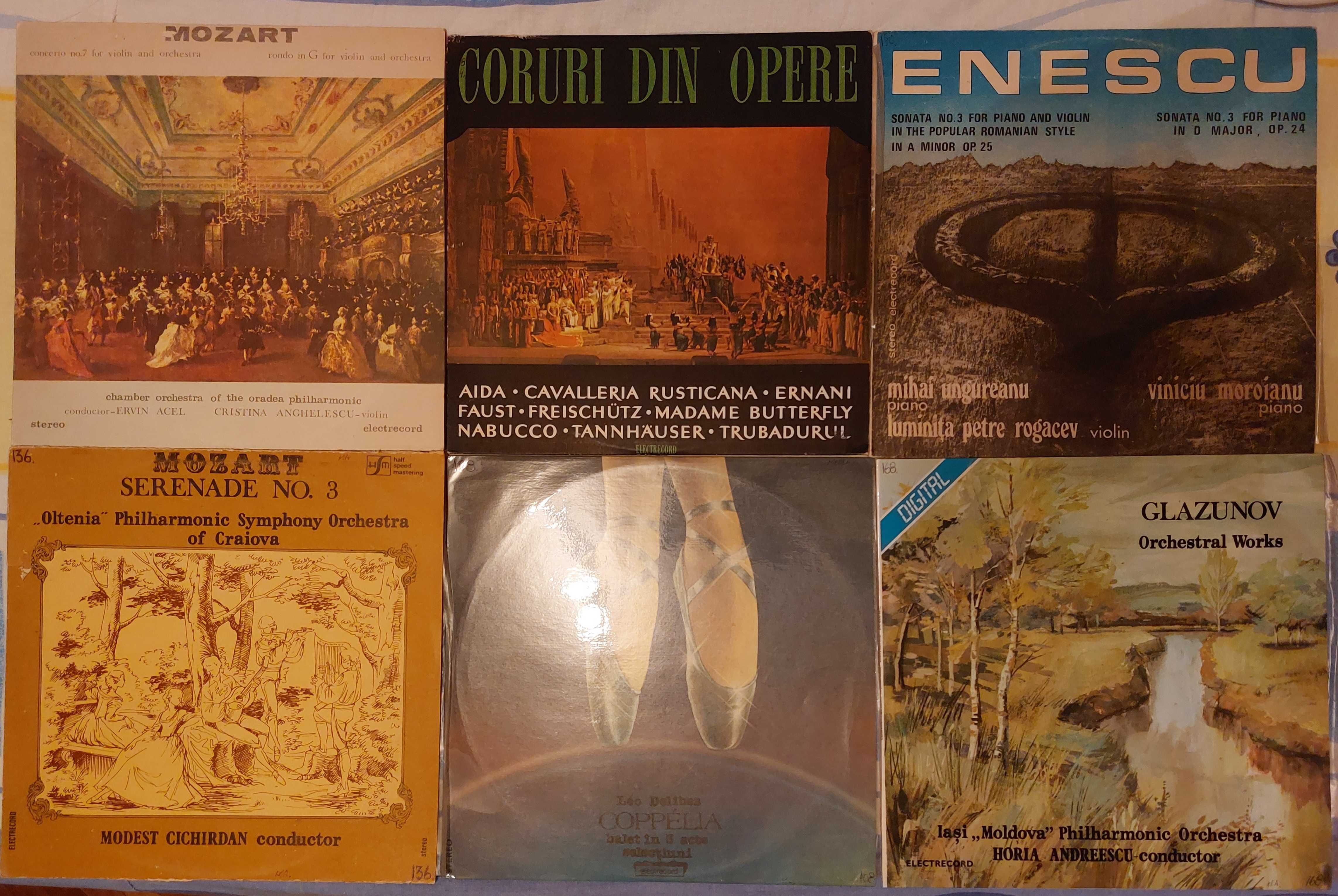 57 discuri vinil simfonice clasice, opera, usoara etc.