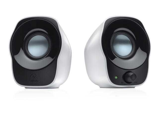 Тонколони Logitech Z120, 2.0, 1.2W, 3.5mm жак, USB, бели, нови