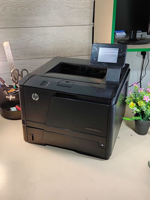 ‼️Черно белый Принтер HP LaserJet M401dn Дуплекс двухсторонная печать