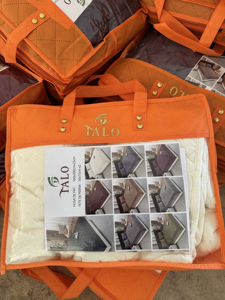 Toppere 160/200 pentru saltea cu elastic,+2 fete de perna