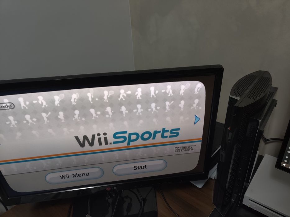 Nintendo wii modat cu cip cu adaptor HDMI
