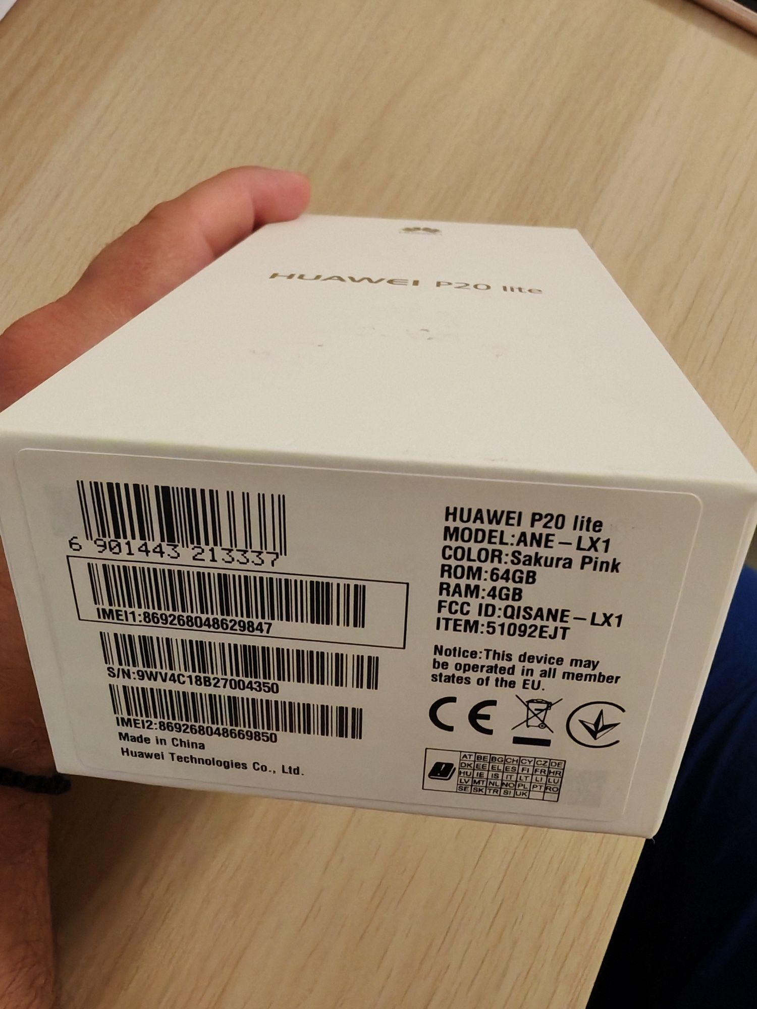 Huawei P20 lite, Sakura Pink, 64 GB 4 GB Ram