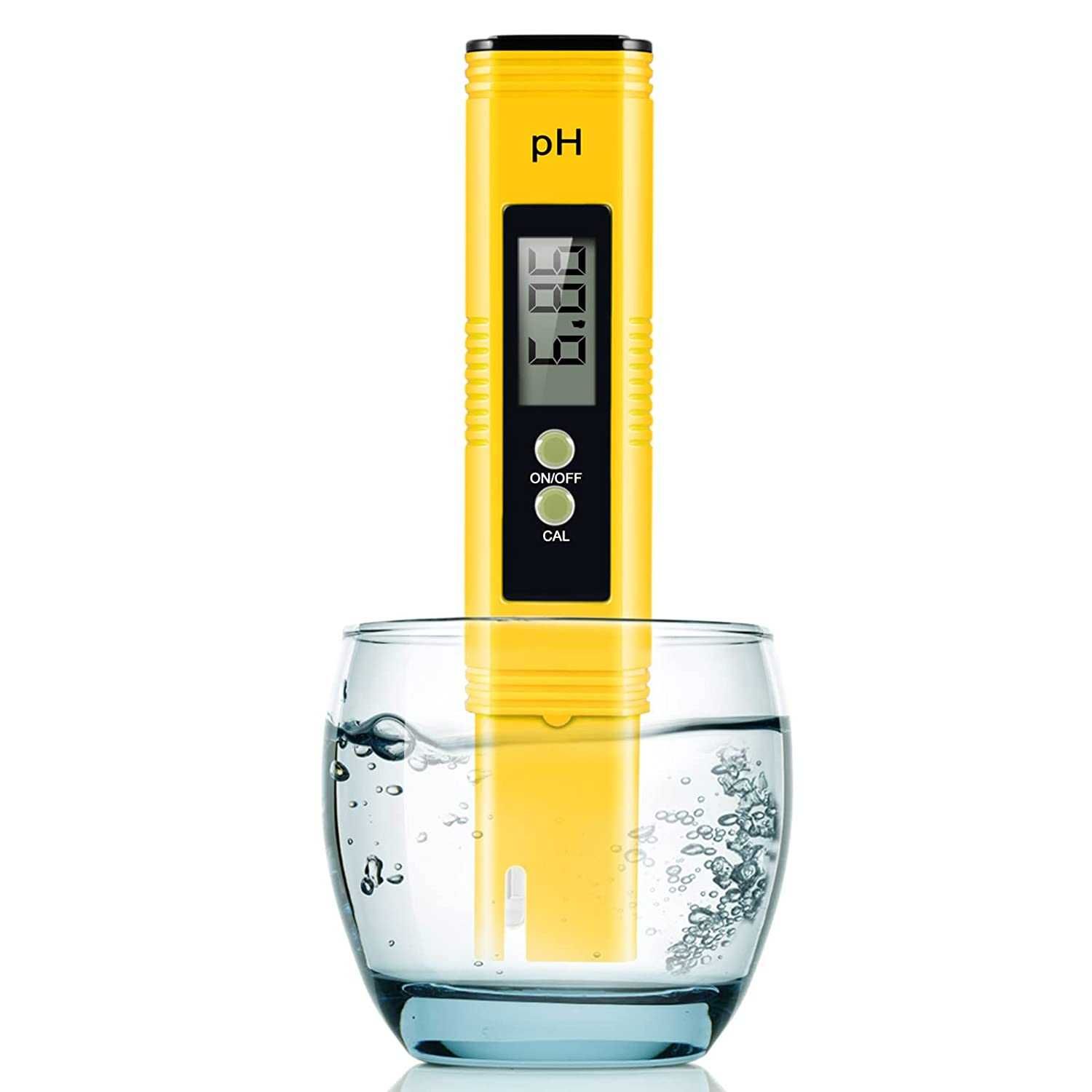 Цифров PH тестер 0.01 PH метър точност за вода, 0-14 PH диапазон