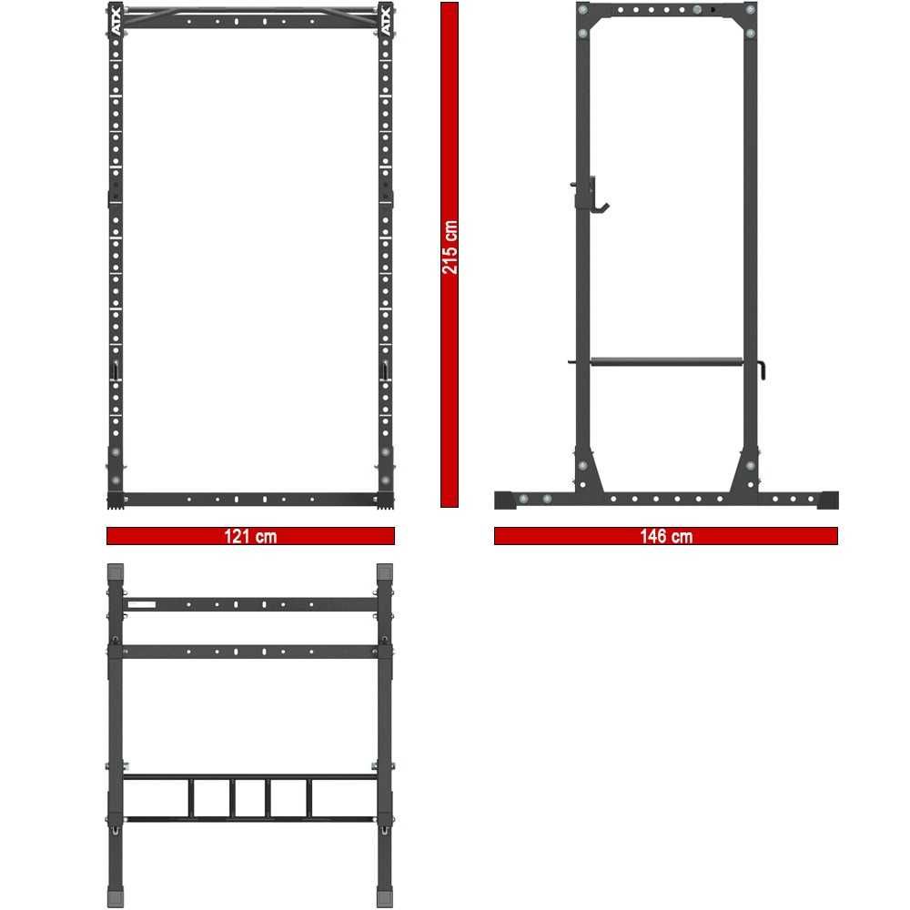 Силова Клетка Power Rack, Силов Квадрат за Фитнес ATX