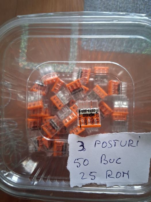 Cleme de legaturi electrice Wago .