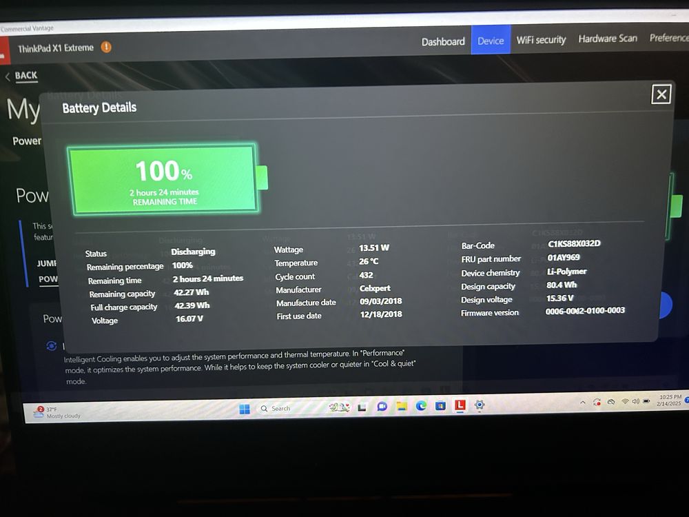Laptop Workstation Lenovo X1 Extreme