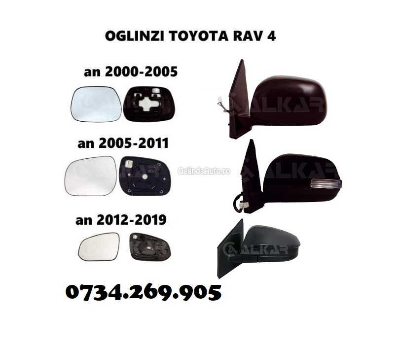 Oglinda TOYOTA RAV4 RAV 4 IV geam sticla oglinzi stanga dreapta MONTAJ