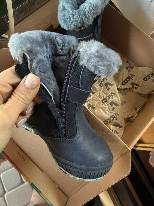 Сапожки детские кожа