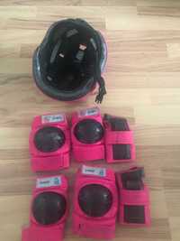 kit protectie fetite role sau bicicleta / trotineta