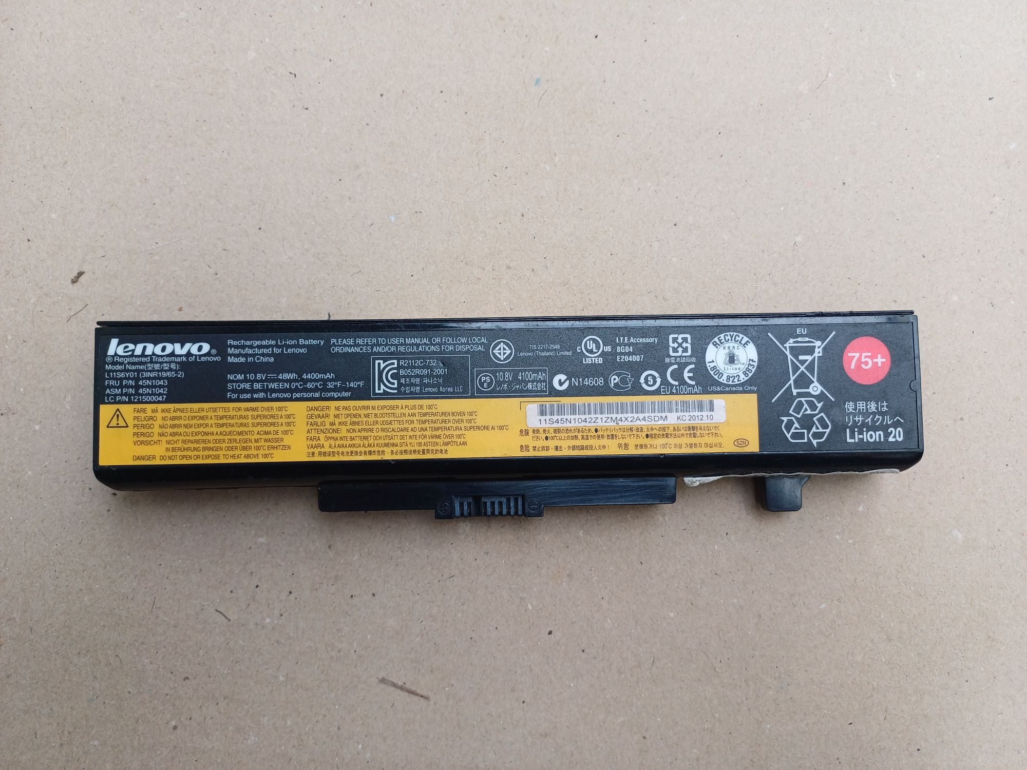 Baterie Lenovo E531 E530 E535 E540 E545 E530c Y580 G480 Z380 Z480 Z580