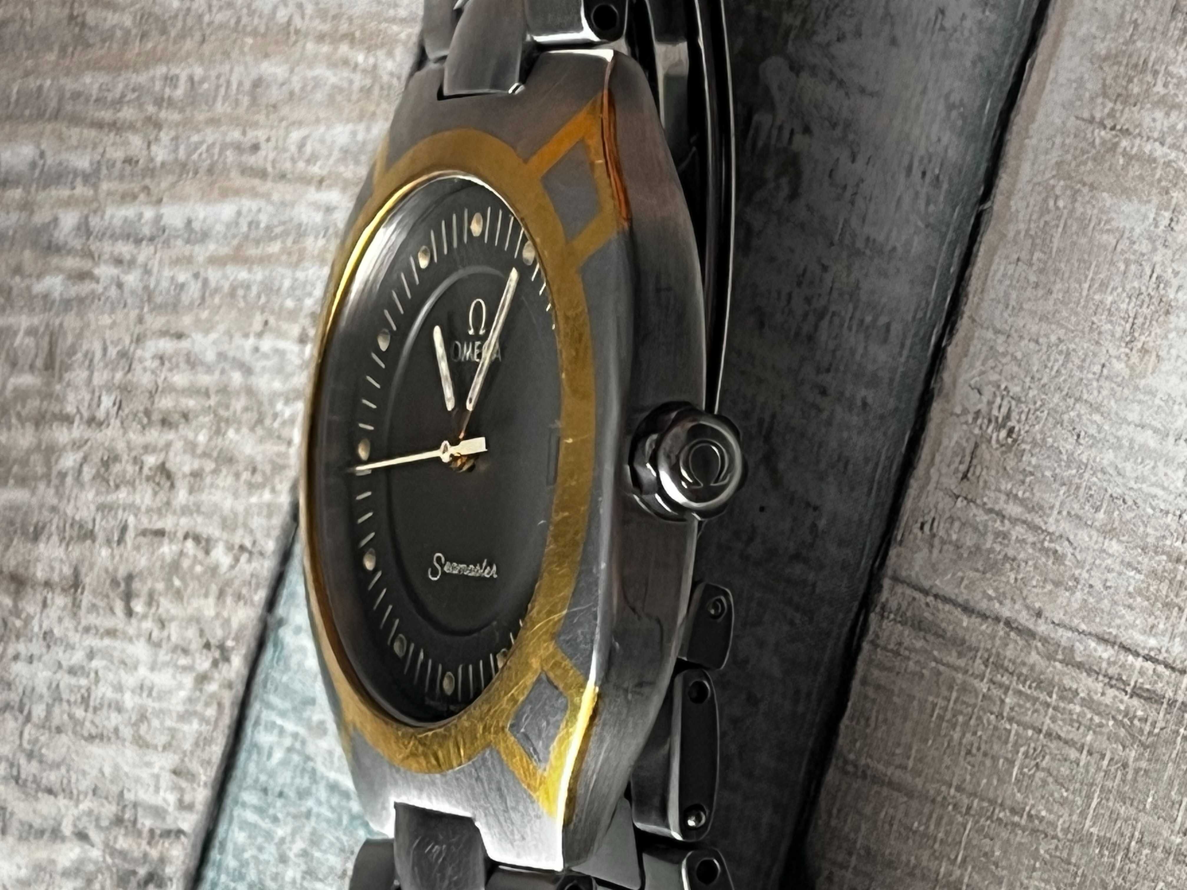 Omega Seamaster Polaris Aur Otel -Masculin anii 1990-1999
