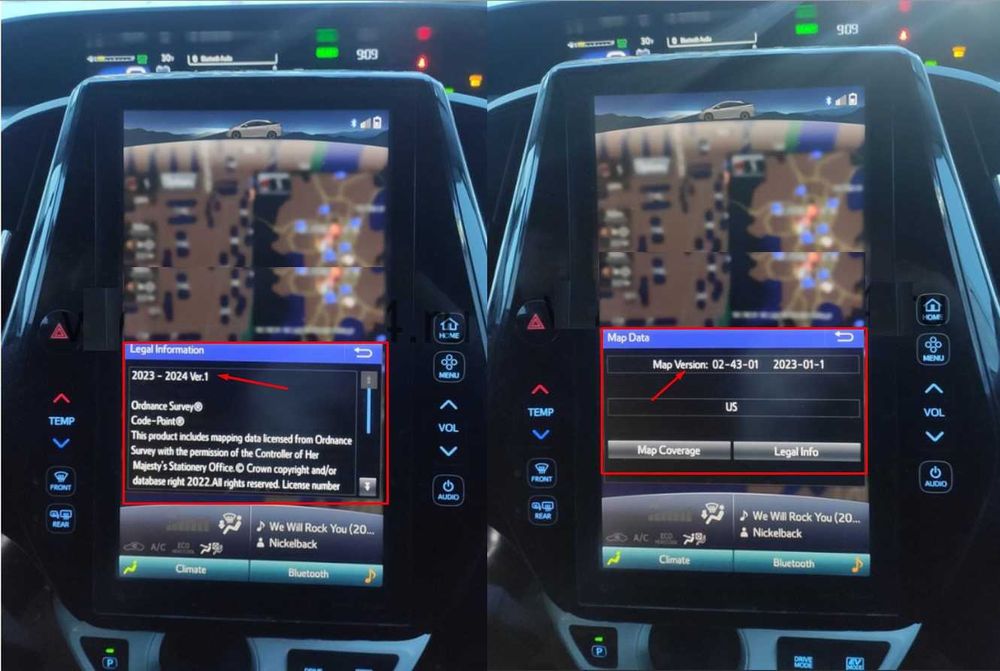 2025 BG карта навигация Тойота Канада USA cars Toyota Prius RAV4 Corol