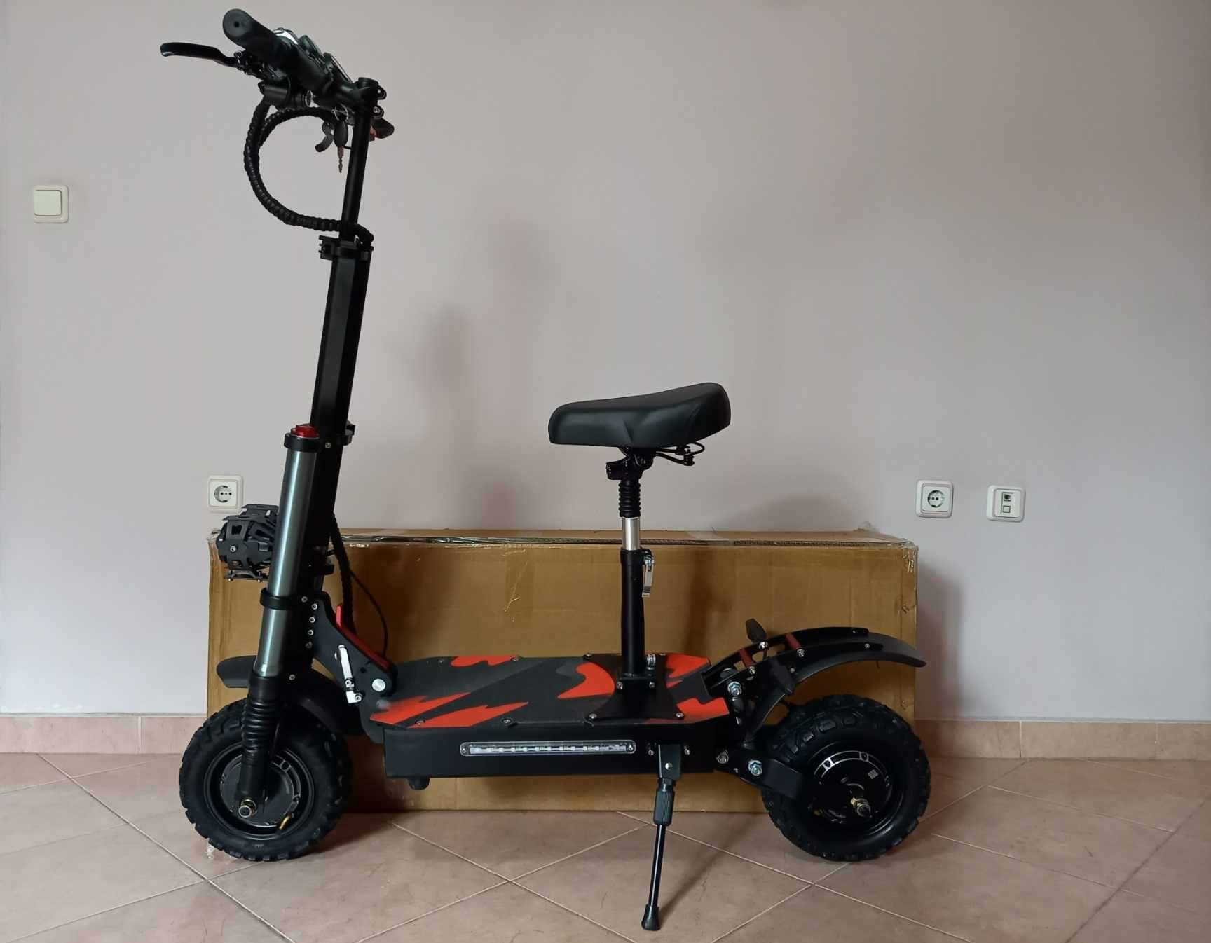 ПРОМО!Електрически скутер/тротинетка със седалка BOYUEDA S3 6000W 38AH