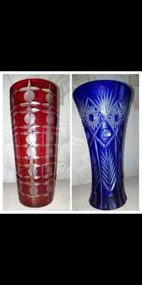 Хрустальная ваза Красная и Синяя