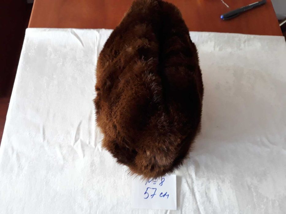 Кожени шапки естествен косъм