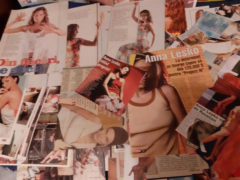 Colectie masiva de articole din reviste cu Anna Lesko