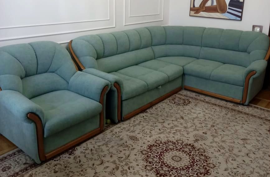 Угловой диван с креслом