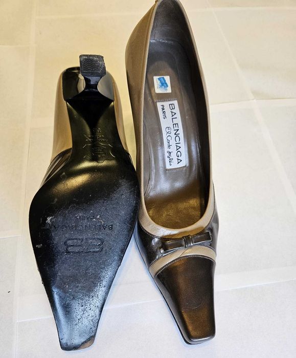 pantofi Balenciaga Paris Mărimea 38 Maro Tocuri piele autentica Spania