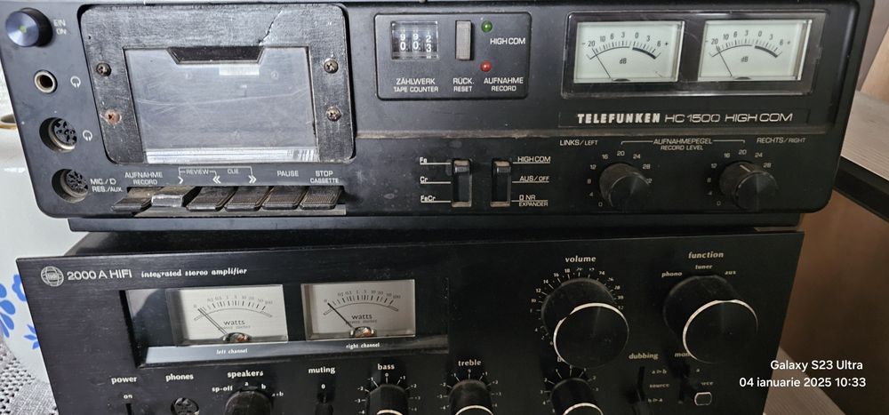 Amplificator Studio 2000A+ deck telefunken vintage