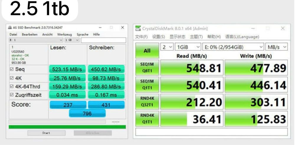 SSD 2.5 M2 256gb 128gb