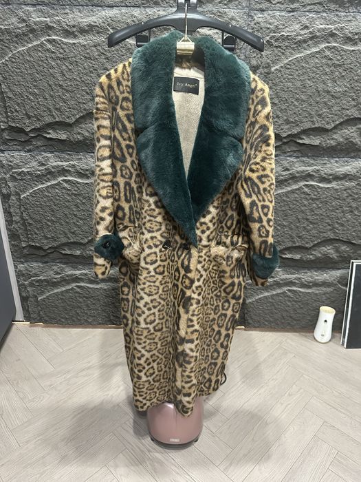 Продам Шуба-овчина, принт леопард