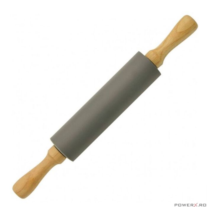 Sucitor din silicon cu manere din lemn, 47.5 x 6.5 cm, KingHoff