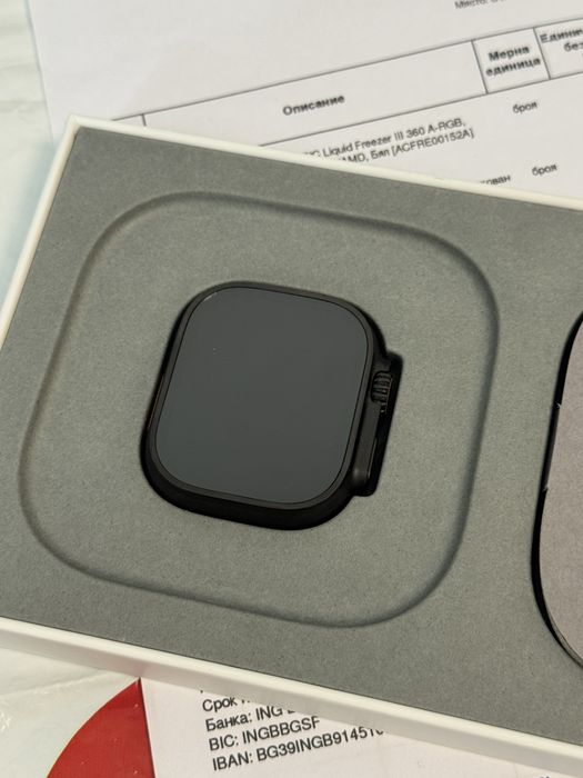 КАТО НОВ 49mm Apple watch Ultra 2 Гаранция EMAG 2026г. Black