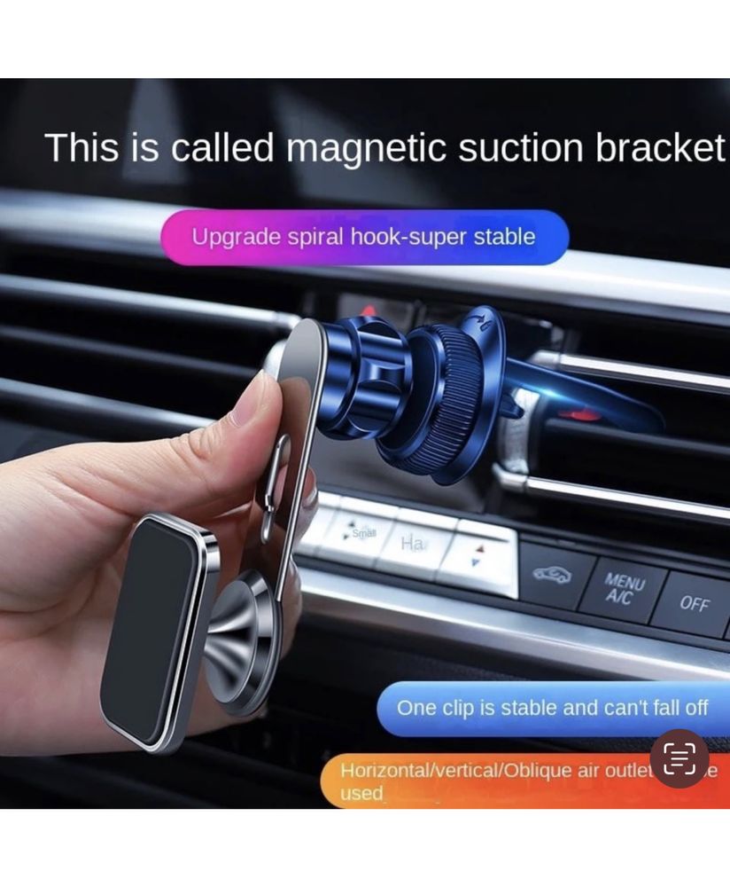 Suport Telefon Magnetic Din Metal Pentru Grila Auto