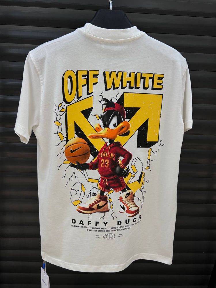 Tricou  OFF White — Alb — calitate PREMIUM - 100% cotton