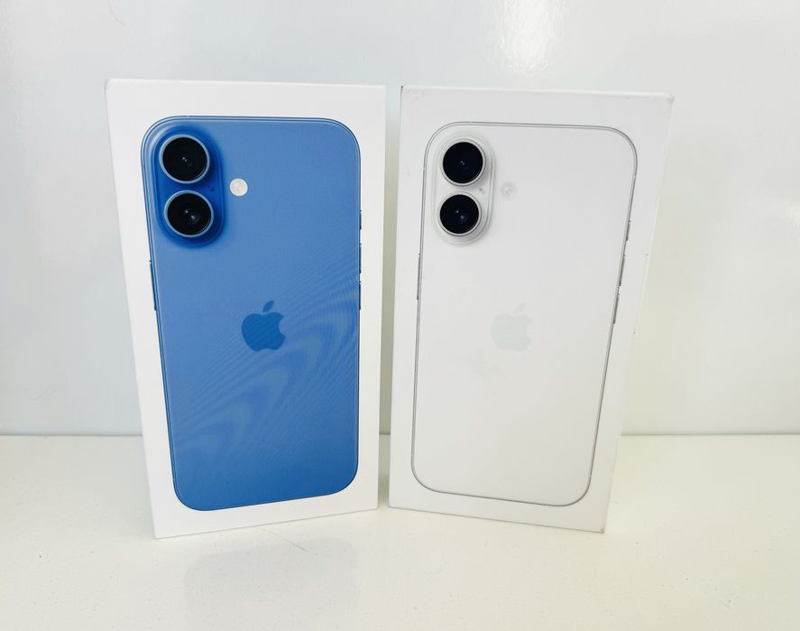 НОВ! iPhone 16 128GB White / Ultramarine ГАРАНЦИЯ!!!