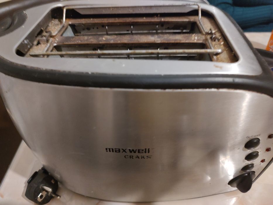 Prăjitor pâine/toaster inox Maxwell (2 felii pâine)