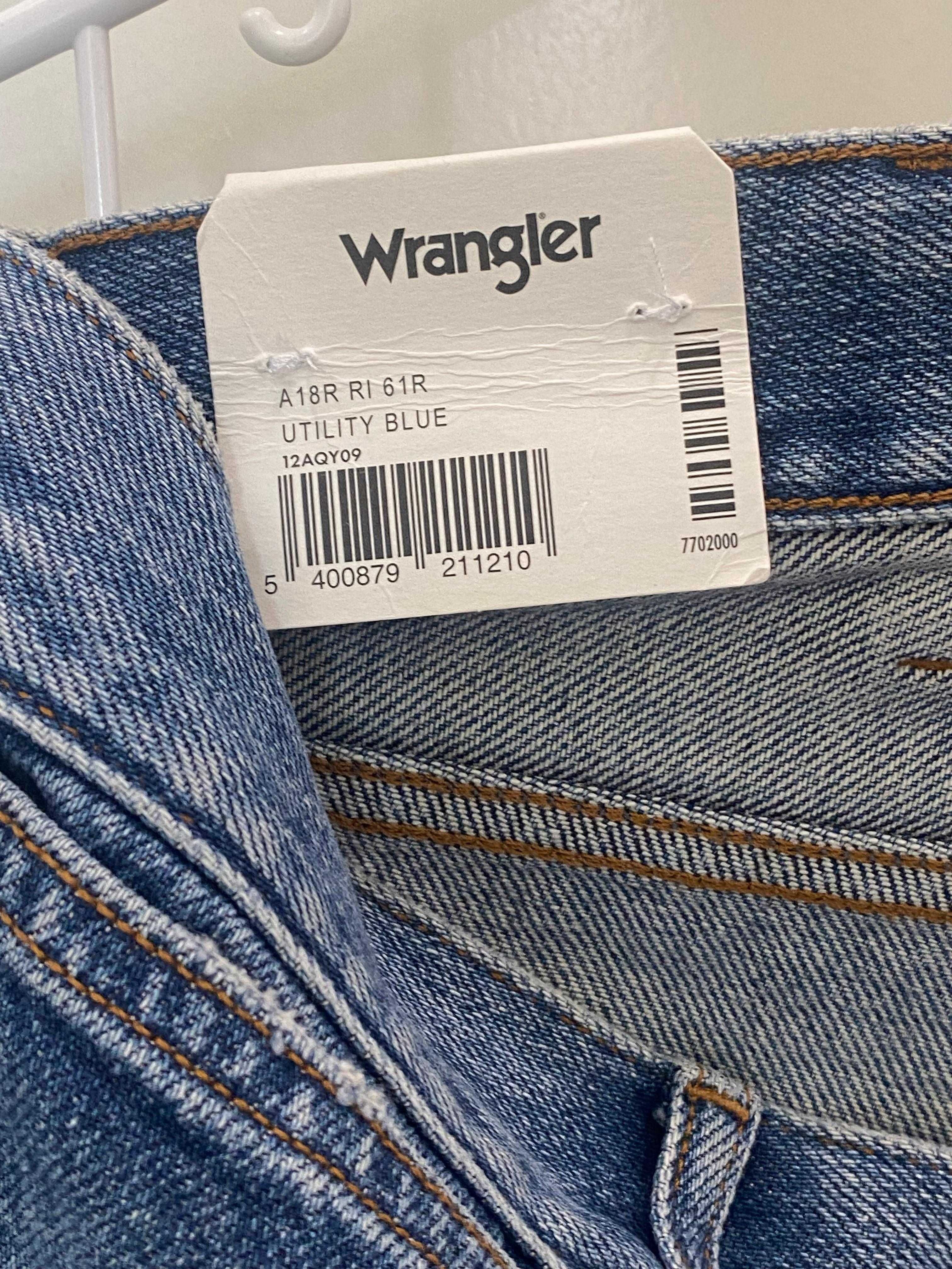 Чисто нови мъжки дънки WRANGLER Slim Straight, размер 32х32