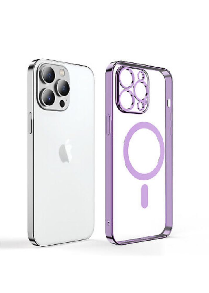 Husa Border Iphone 13/14/15/16E/PRO/MAX Incarcare Magnetica Spate Clea