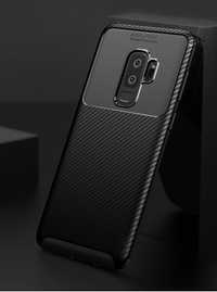 Husa Din Silicon Carbon Neagra - Samsung S9 S9 Plus