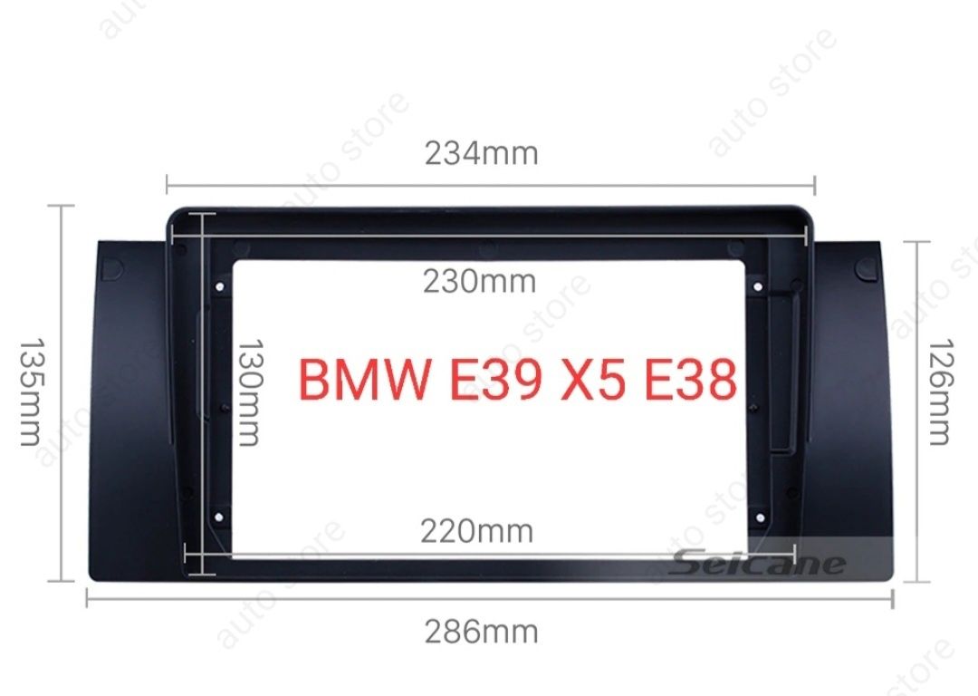 Рамка за мултимедия 9 инча BMW БМВ  Е39 X5 E38 E53 android 2 дин 2 din