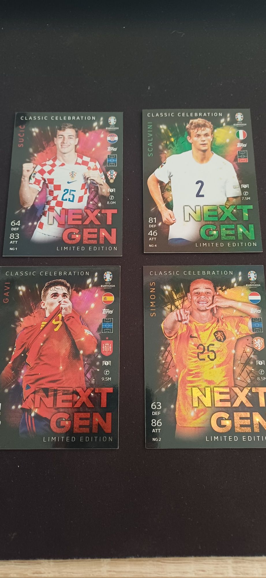 ,,Next gen" Limited edition Match Attax Euro 2024 пълен комплект