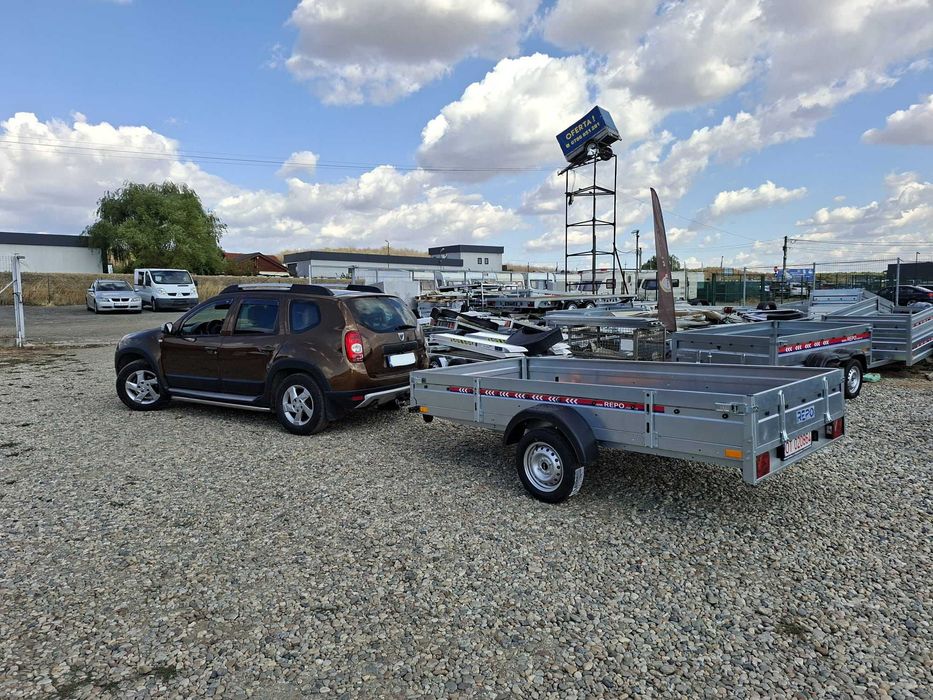 Remorcă monoax 750kg REPO nouă auto ATV MOTO apicolă carte RAR